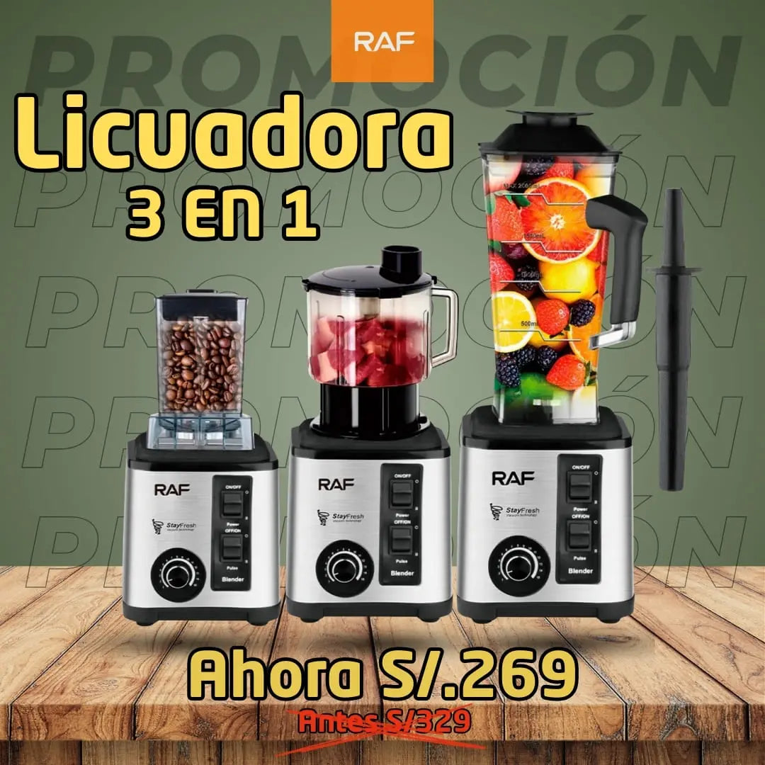 SUPER LICUADORA MULTIFUNCIONAL, SEMI INDUSTRIAL DE 15 VELOCIDADES